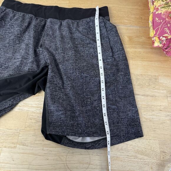 Lululemon T.H.E. Short 9" Linerless Mix Match Asphalt Grey Black Training Large - Picture 13 of 14
